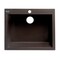 Alfi Brand Chocolate 24" Drop-In Sgl Bowl Granite Composite Kitchen Sink AB2420DI-C - alternate 10